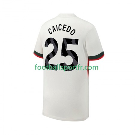 Tenue Chelsea Moises Caicedo 25 Exterieur 2025-2026 Maillot de Foot